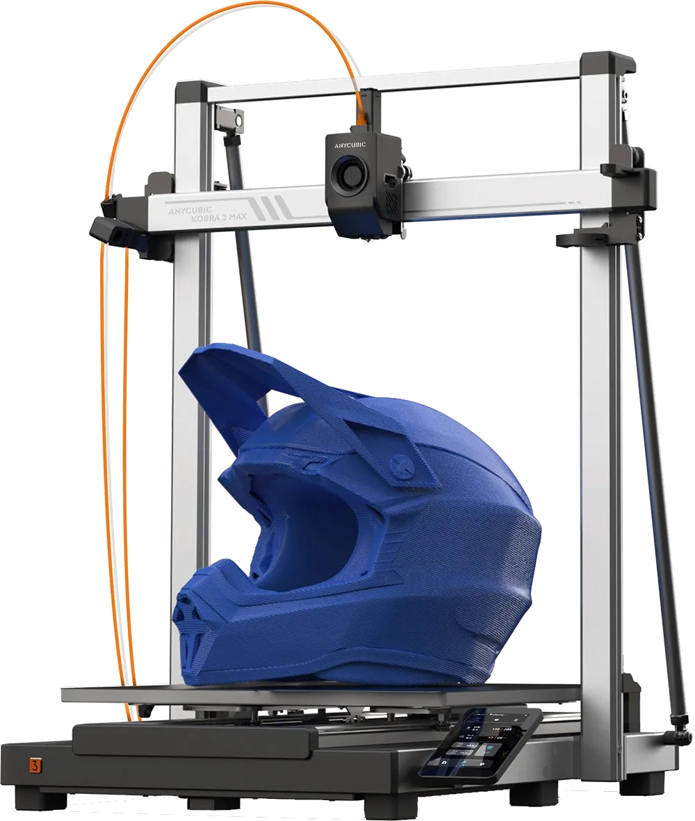 Close up of a 3D printer nozzle extruding green filament