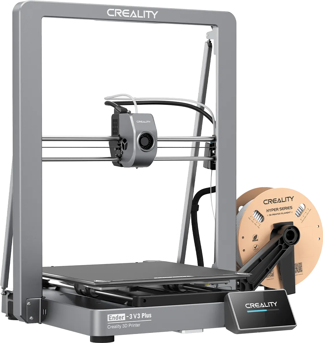 Close up of a 3D printer nozzle extruding green filament