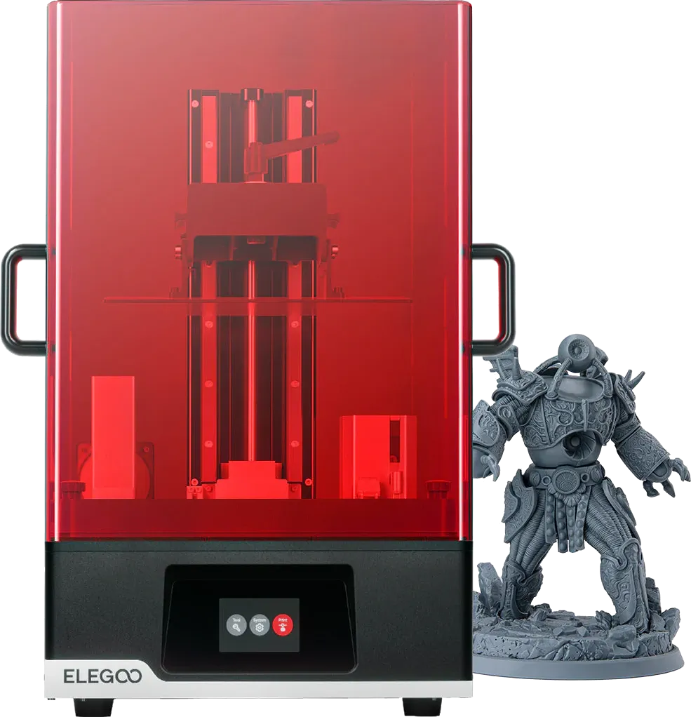 Close up of a 3D printer nozzle extruding green filament