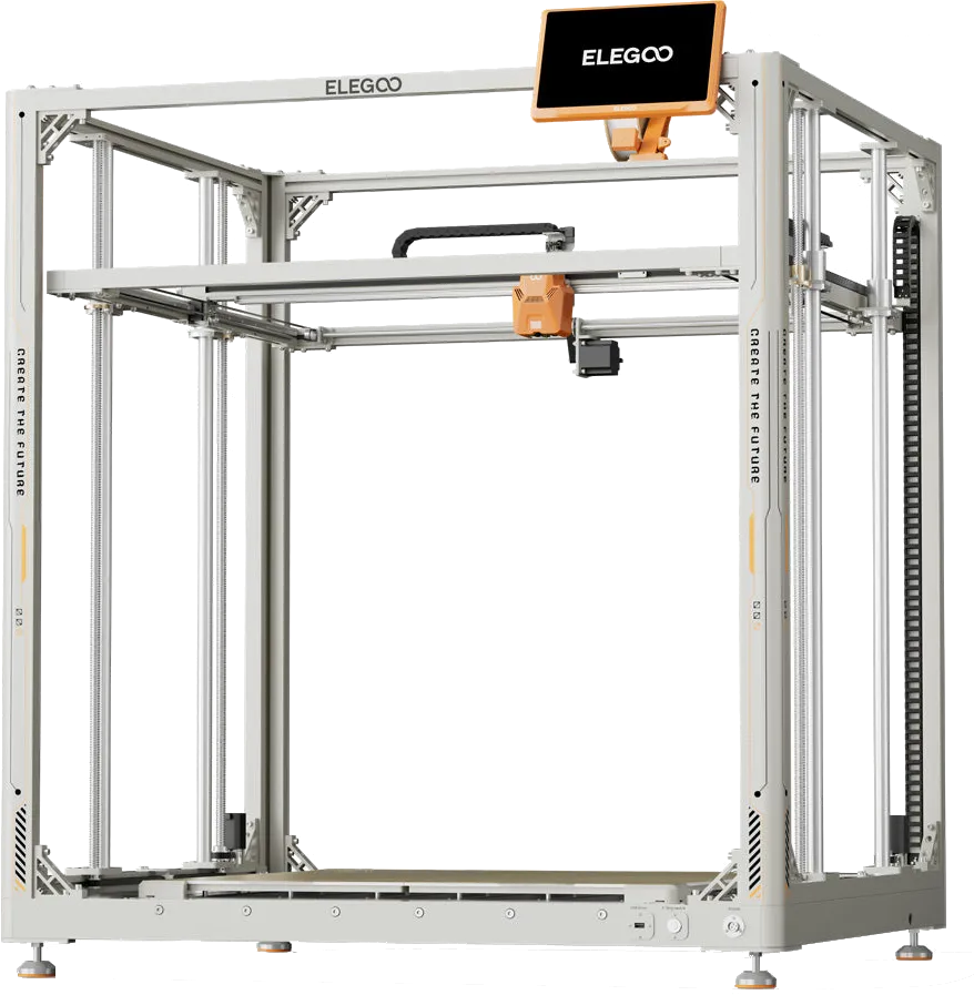 Close up of a 3D printer nozzle extruding green filament